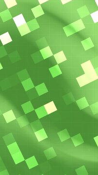 Green pixelated background resembling a minecraft surface. Suitable for gaming, digital design, website backgrounds, and technologyrelated projects.