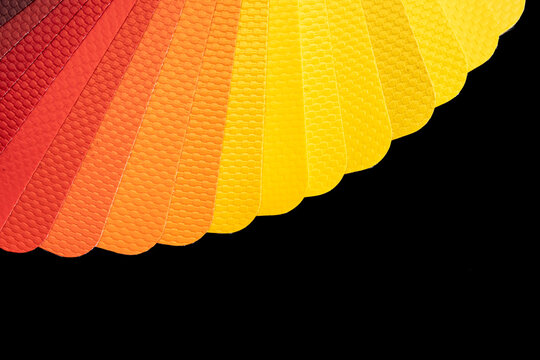 Sample of PVC Polymer Vinyl, Material design color palette layout, RAL color system