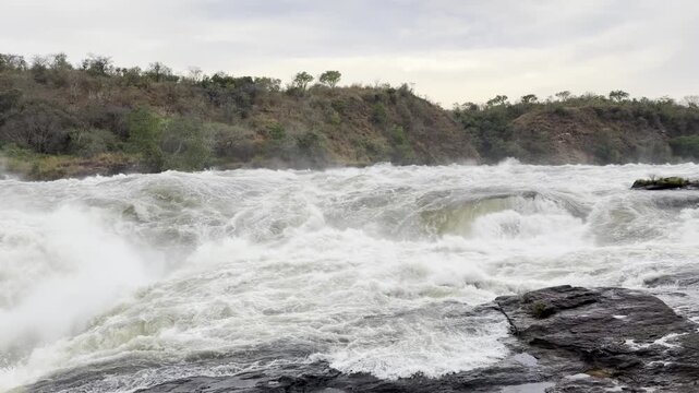 Powerful Rapids at Murchison Falls White Water