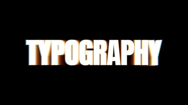 Typography Kinetic Animation