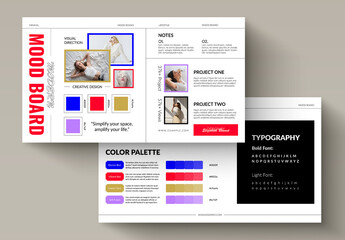 Creative Mood Board Template Layout