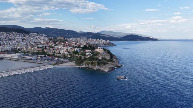 Aerial footage of ancient ruins and surrounding historic landscape.