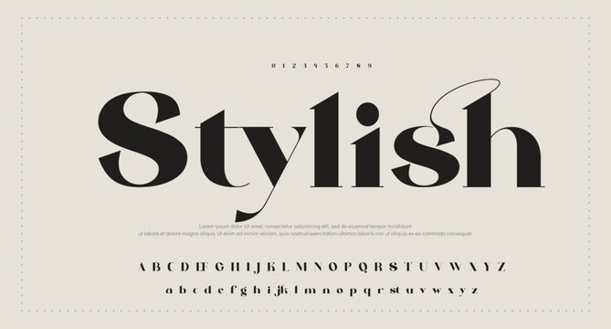 modern alphabet fonts. technology typography urban font and number uppercase. vector illustration 