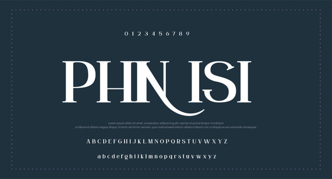 Creative digital minimal modern logo alphabet font. Typography abstract minimalist sans serif technology, electronic, digital, music, movie, creative logos fonts. vector illustration