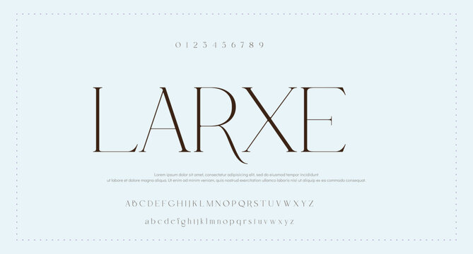 abstract modern sans serif alphabet font 
