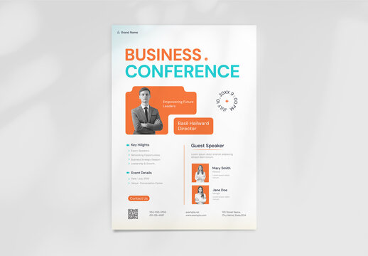 Modern Business Conference Flyer Layout