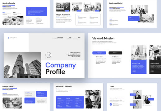 Minimal Corporate Company Profile Presentation Template
