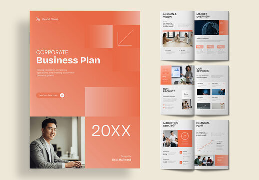 Modern Corporate Business Plan Brochure Template