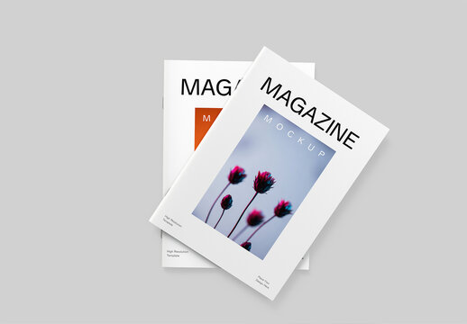 Soft Cover Magazine Mockup Set