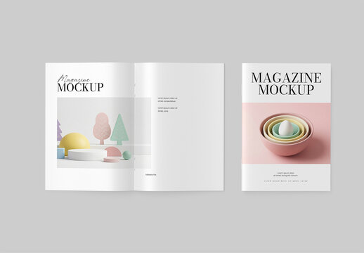 Magazine Mockup Layout