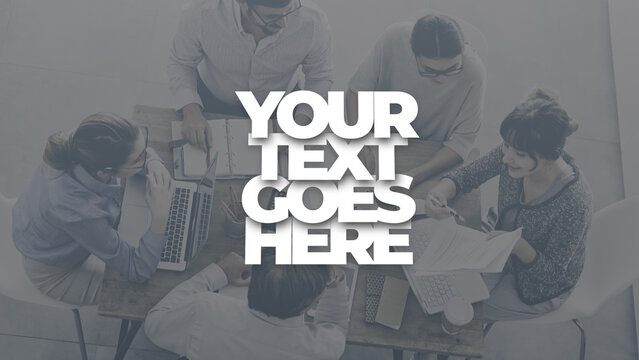 Text Animation Preset: Line by Line Overlapping Typography