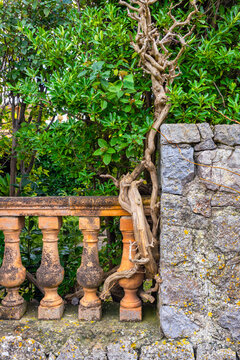 Mediterrane Architektur und Hausfassaden in Valdemossa, Mallorca, Balearen, Spanien