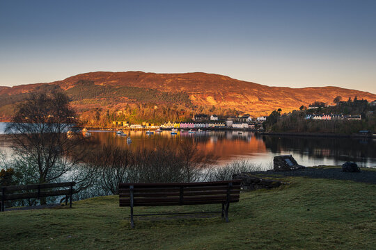 Sunrise in Portree on the Isle of Skye