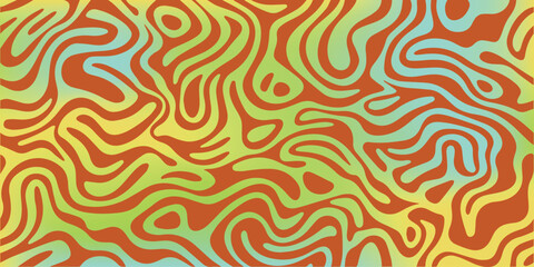 Fototapeta premium Vector Groovy Psychedelic pattern background 