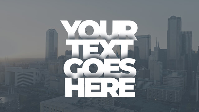 Text Animation Preset: Line by Line Overlapping Typography (Bottom to Top Shadow)