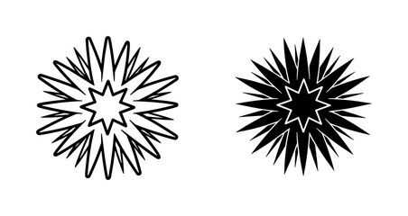 Obraz premium Abstract Starburst Sunburst Vector Icons Set