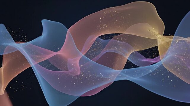 Dynamic abstract digital waves depicting data flow, AI, and network communication. Ideal for technology, innovation, and global connectivity concepts, symbolizing future progress and digital...