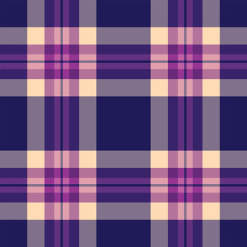 Dogtooth background pattern tartan, repetition seamless texture vector. Worn plaid textile fabric check in violet and pastel colors.