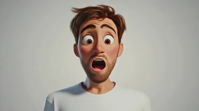 Surprised Male Character