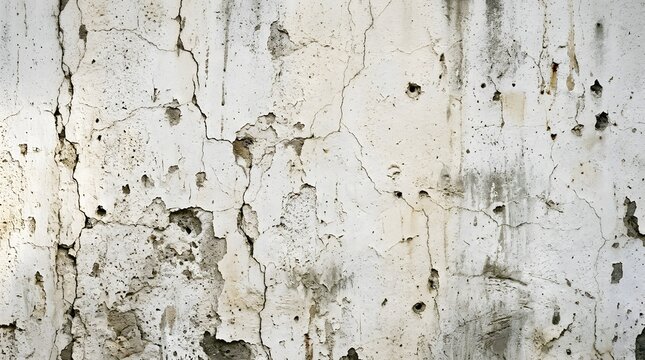 The image shows a close-up view of a grunge wall with cracks and stains.