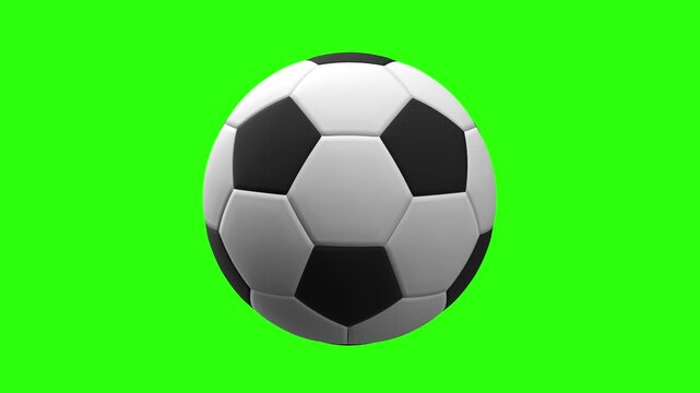 Soccer ball in motion - loop