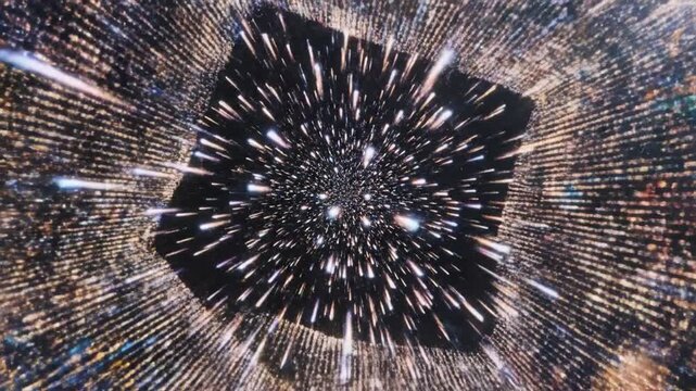 Gigabytes Materializing As Shimmering Particle