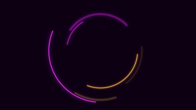 Neon infinity loop motion animation light