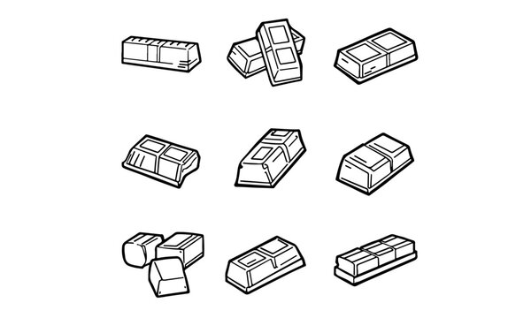 KitKat chocolate bar vector illustration, PNG transparent background 