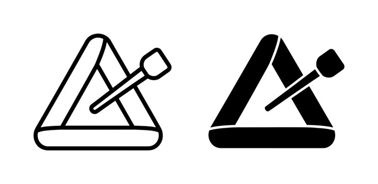 Triangle Rack with Billiard Balls, Pool Table Setup, Sports Equipment Icon, Vector Graphic
