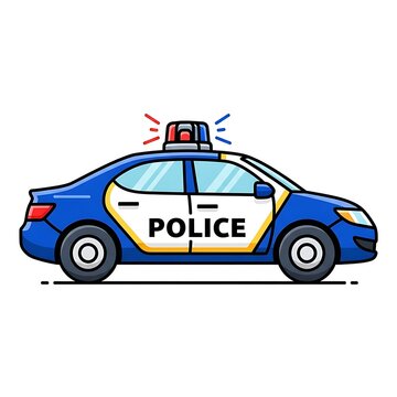 Police Car Emergency Response Vehicle.