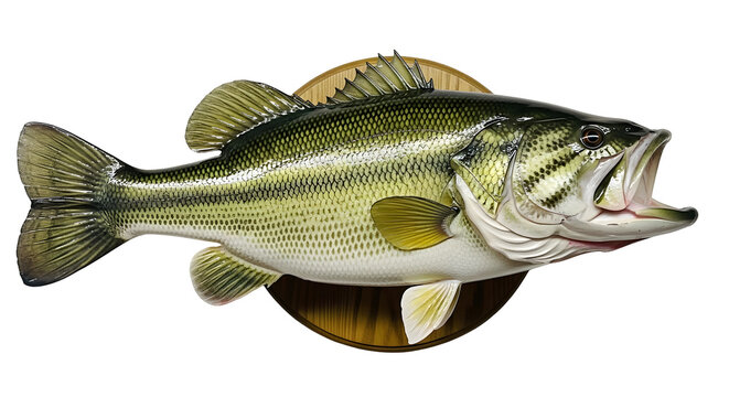 Largemouth Bass Trophy Mount Realistic Sport Fishing