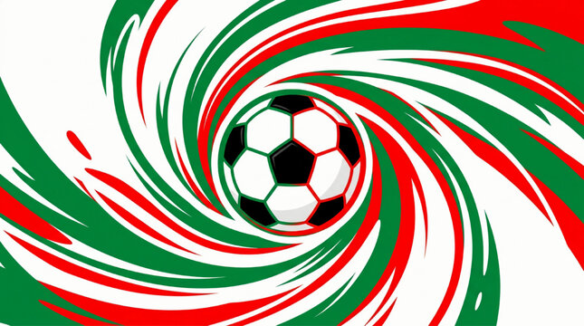 Abstract Soccer Ball Motion Graphic