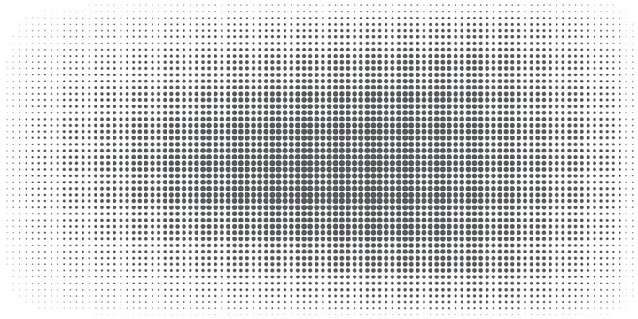Gradien halftone. Gradien berbintik, menyemprotkan titik halus dan halfton latar belakang titik mulus pola geometrik pola horizontal vektor pola mulus eps 10
