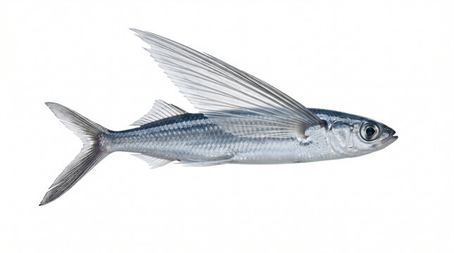 Sharp-eyed fish with elegant fins in profile view