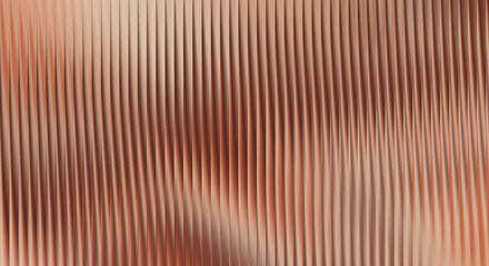 Obraz premium A close-up view of a vibrant corrugated metal surface with red and orange hues