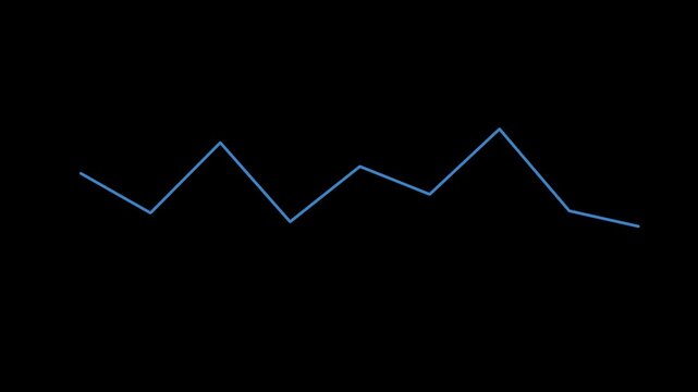 Minimalist zigzag motion line animation