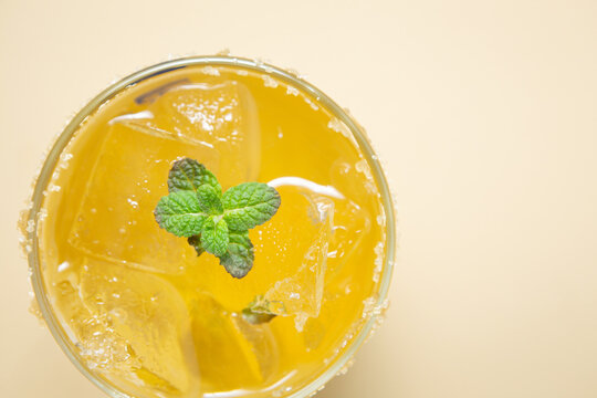 orange juice in a glass