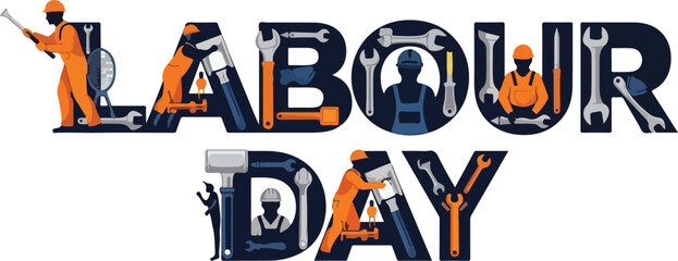 Naklejka premium International Workers' Labour Day Celebration A Tribute to Hard Work and Dedication