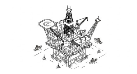 Detailed Illustration of a Traditional Castle Fortress. © Wahyubudiyono