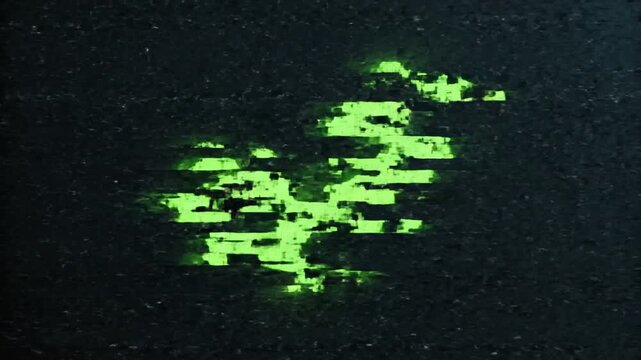 Digital Glitch Art Style Check Mark Icon Featuring Kinetic Distortion Effect, Ultra HD 4K Motion Graphics Animation Sequence for Verification Success and Multimedia Interface Design