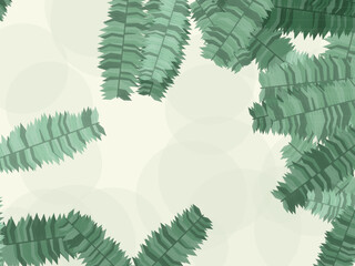 Exotic Palm Leaves Botanical Pattern Background © iushakovsky