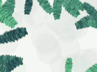 Exotic Palm Leaves Botanical Pattern Background © iushakovsky