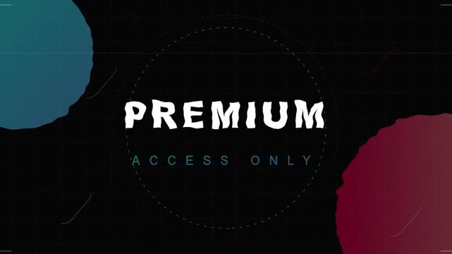 Modern Digital Graphic Displaying Premium Access Only Text Concept Illustration