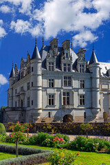 Fototapeta premium Castle Chenonceau, river Loire valley, France
