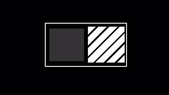 4K Animation HUD Digital  Frame Interface Overlay  Transparent Background 