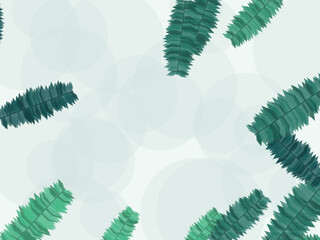 Tropical Jungle Palm Leaf Pattern Design © iushakovsky