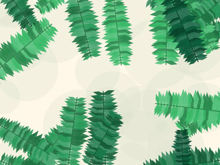 Palm Leaves Summer Vacation Pattern Background © iushakovsky