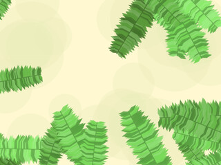 Palm Leaves Summer Vacation Pattern Background © iushakovsky