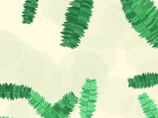 Palm Leaves Summer Vacation Pattern Background © iushakovsky