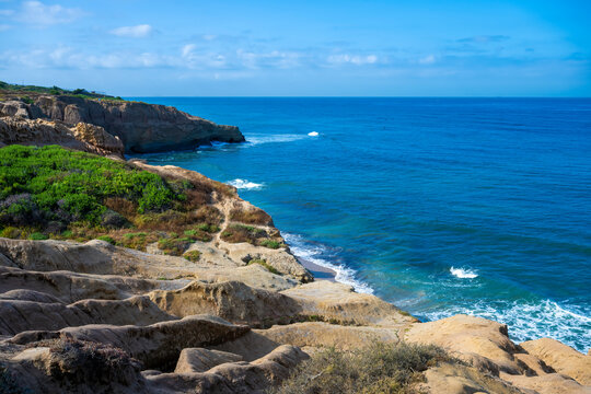 Sunset Cliffs in San Diego, California, USA